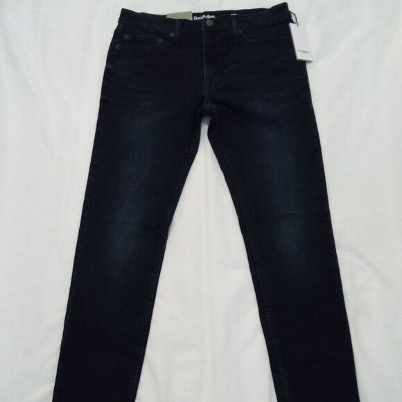 Men's Goodfellow & Co 5 Pocket Skinny Fit Jeans (34 x 32) Dark Blue - NEW!!! - Picture 3 of 10